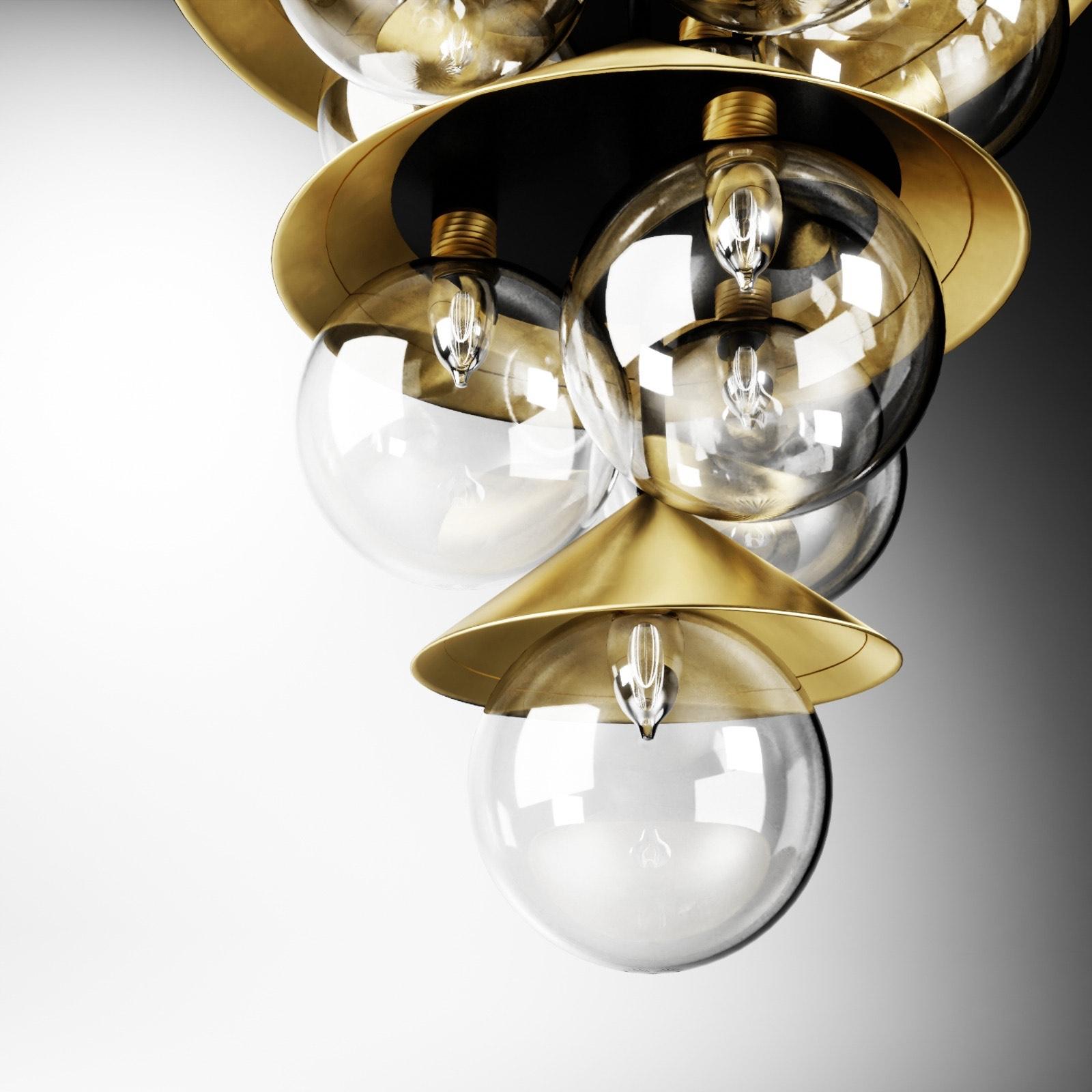 Swiss Brass Nonla Pendant Lamp I by Kasadamo