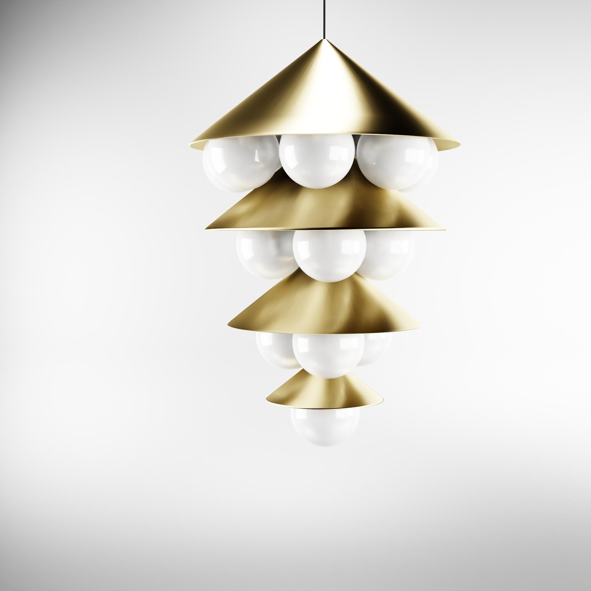 Other Brass Nonla Pendant Lamp I by Kasadamo