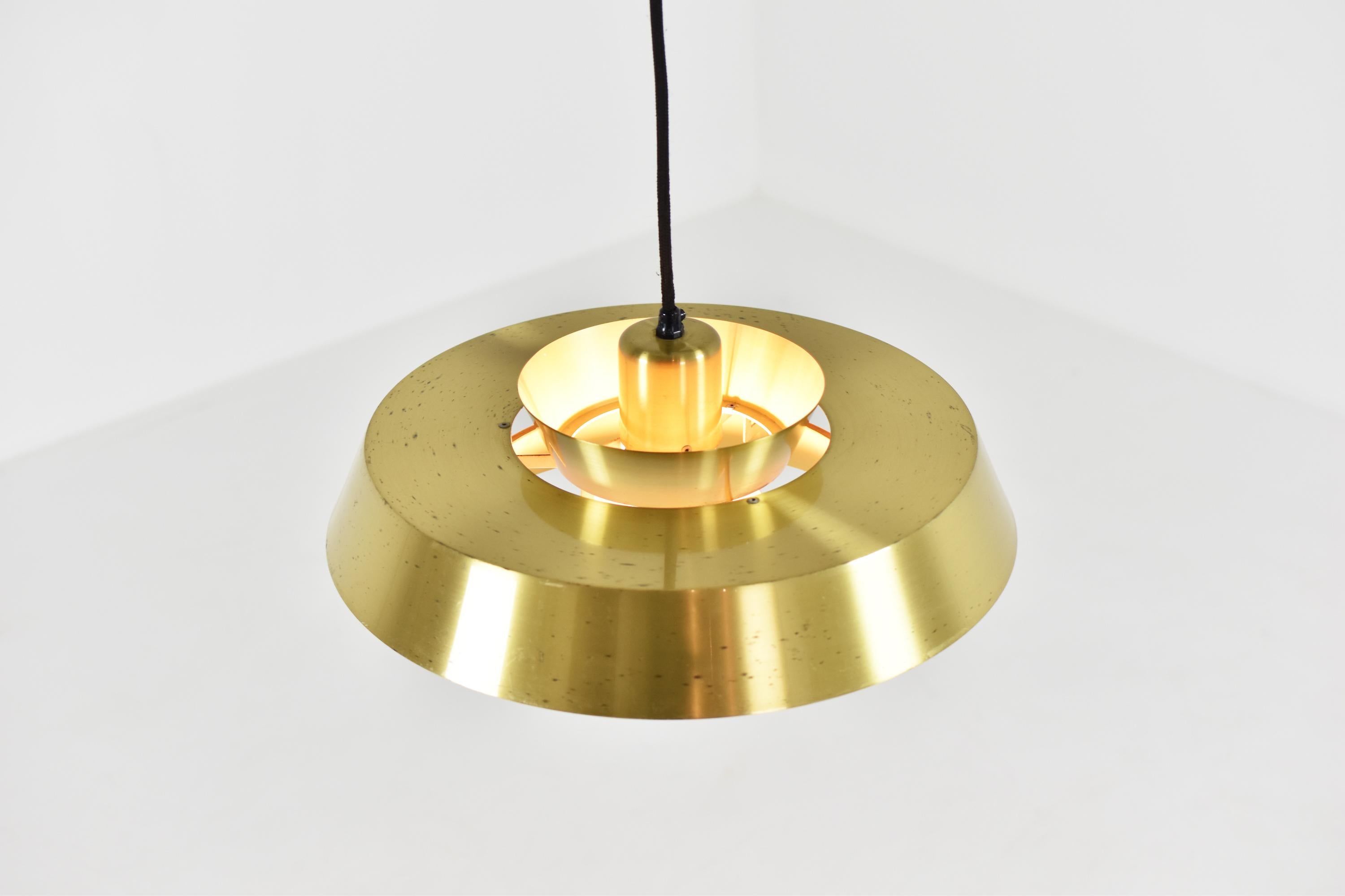 Mid-20th Century Brass ‘Nova’ Pendant by Jo Hammerborg for Fog and Mørup, Denmark, 1960s