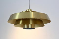 Brass Nova Pendant by Jo Hammerborg for Fog & Mørup