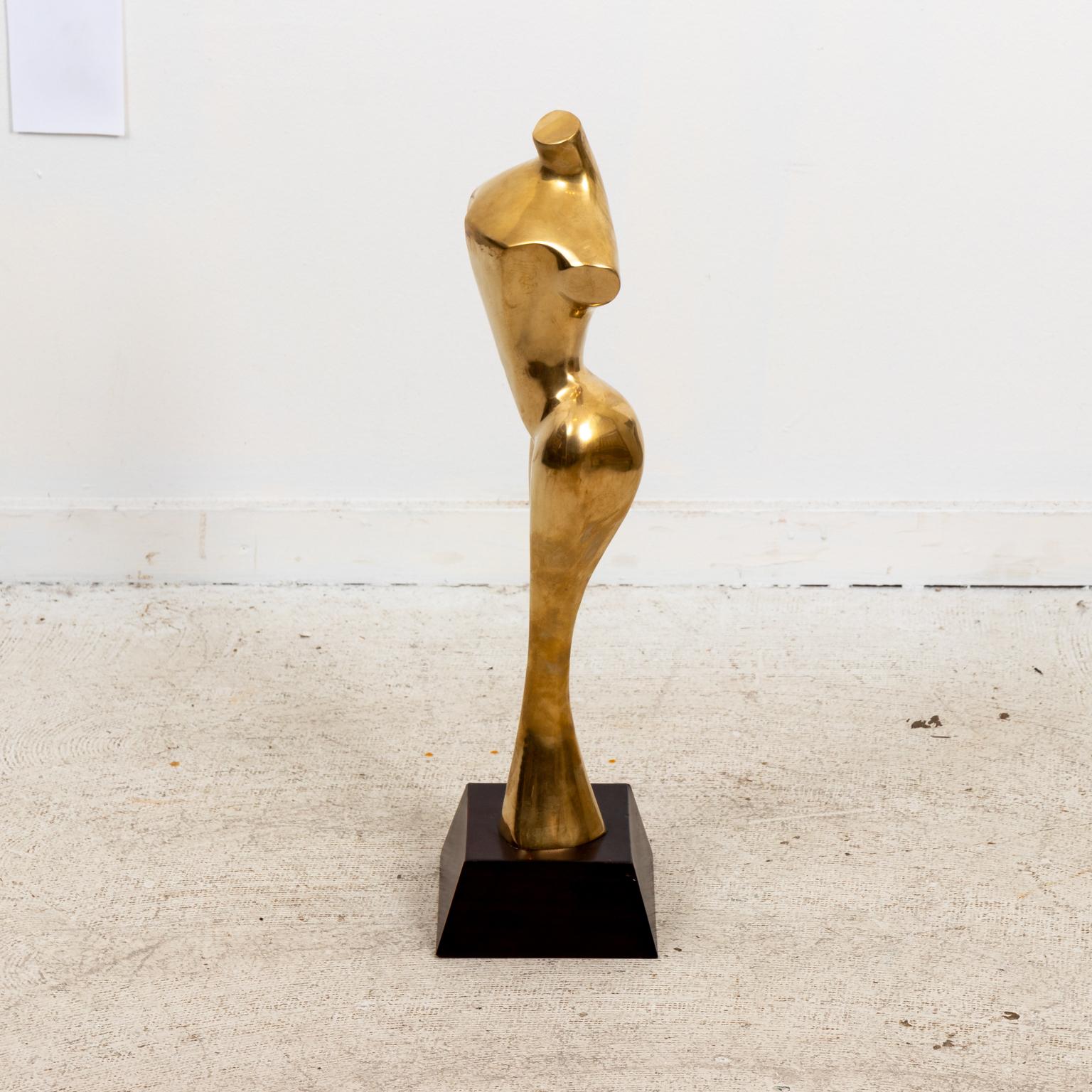Brass Nude Sculpture In Good Condition In Stamford, CT