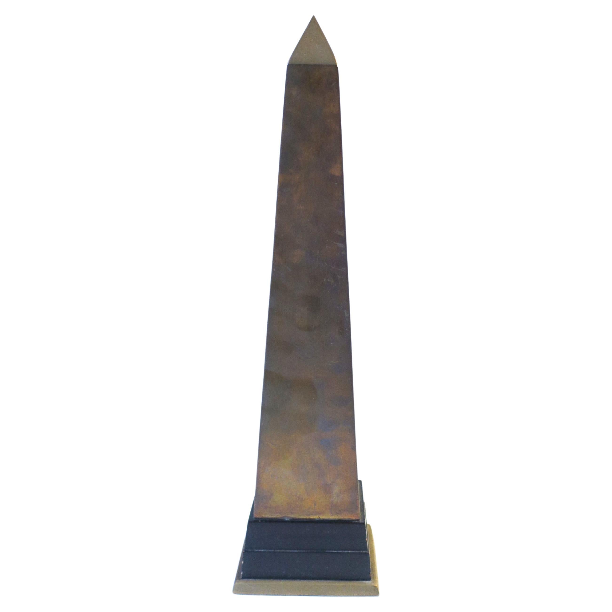 Brass Obelisk, Tall For Sale