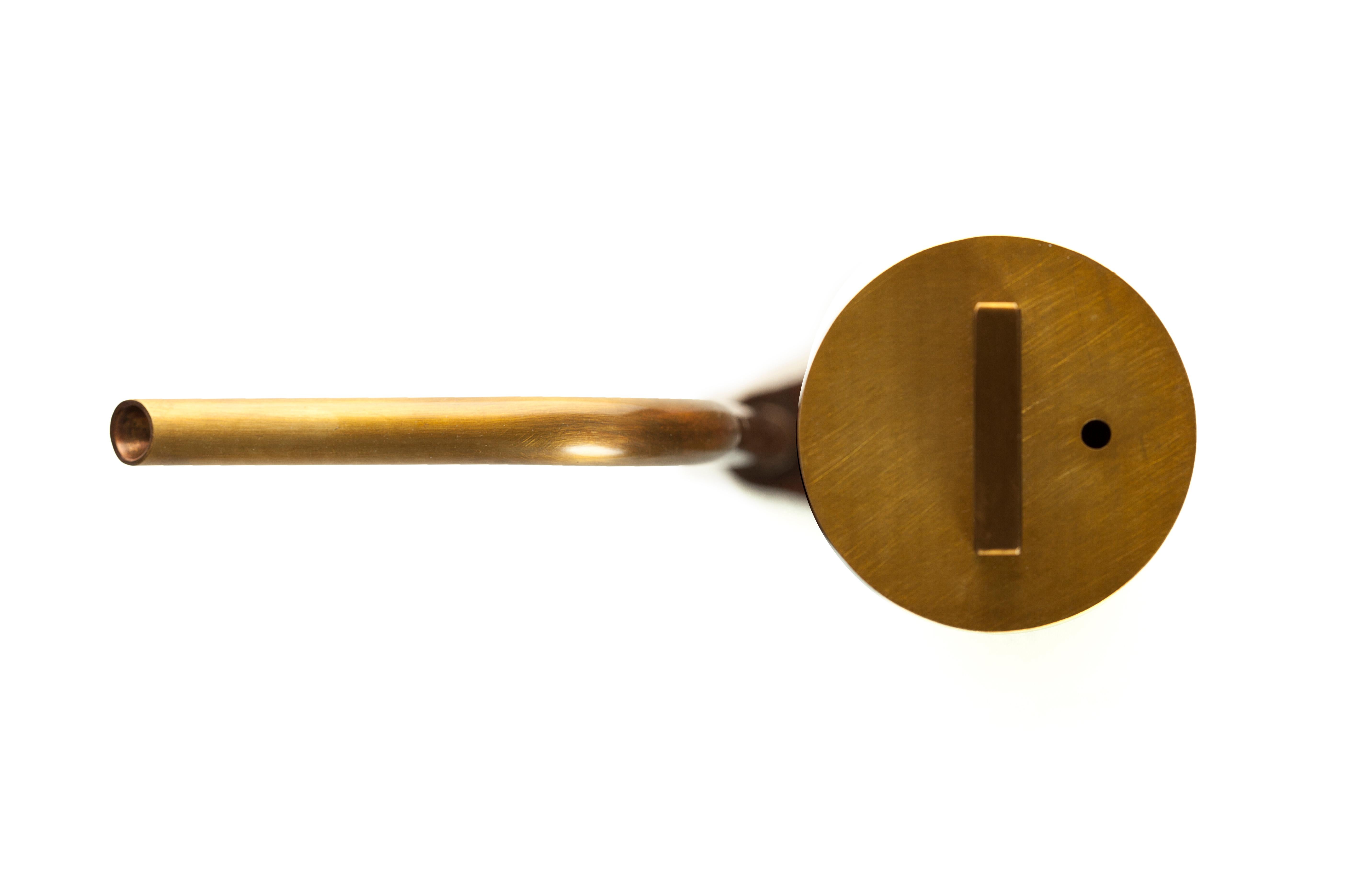 American Brass Oil Decanter by Gentner Design For Sale