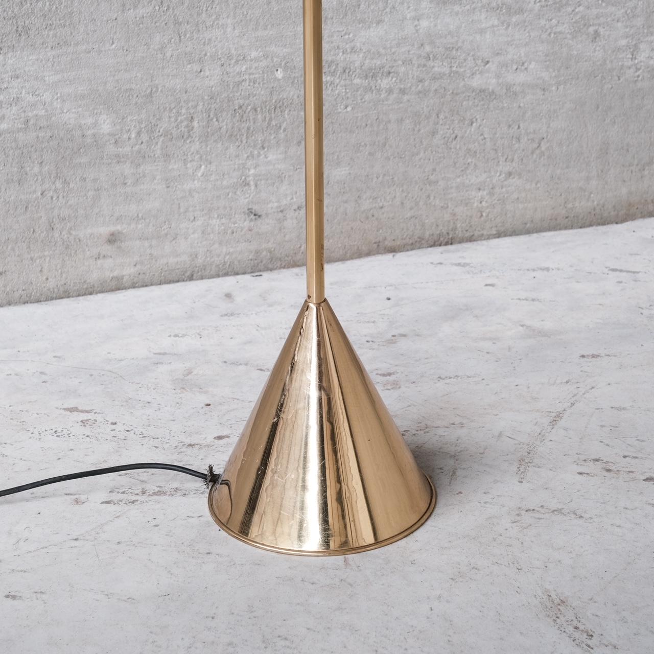 Brass Original Mid-Century Spanish Floor Lamp by Valenti In Good Condition In London, GB