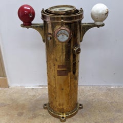 Brass Osaka Works Binnacle with Cassens and Plath Brass Compass