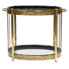 Brass Oval Cart by Mastercraft