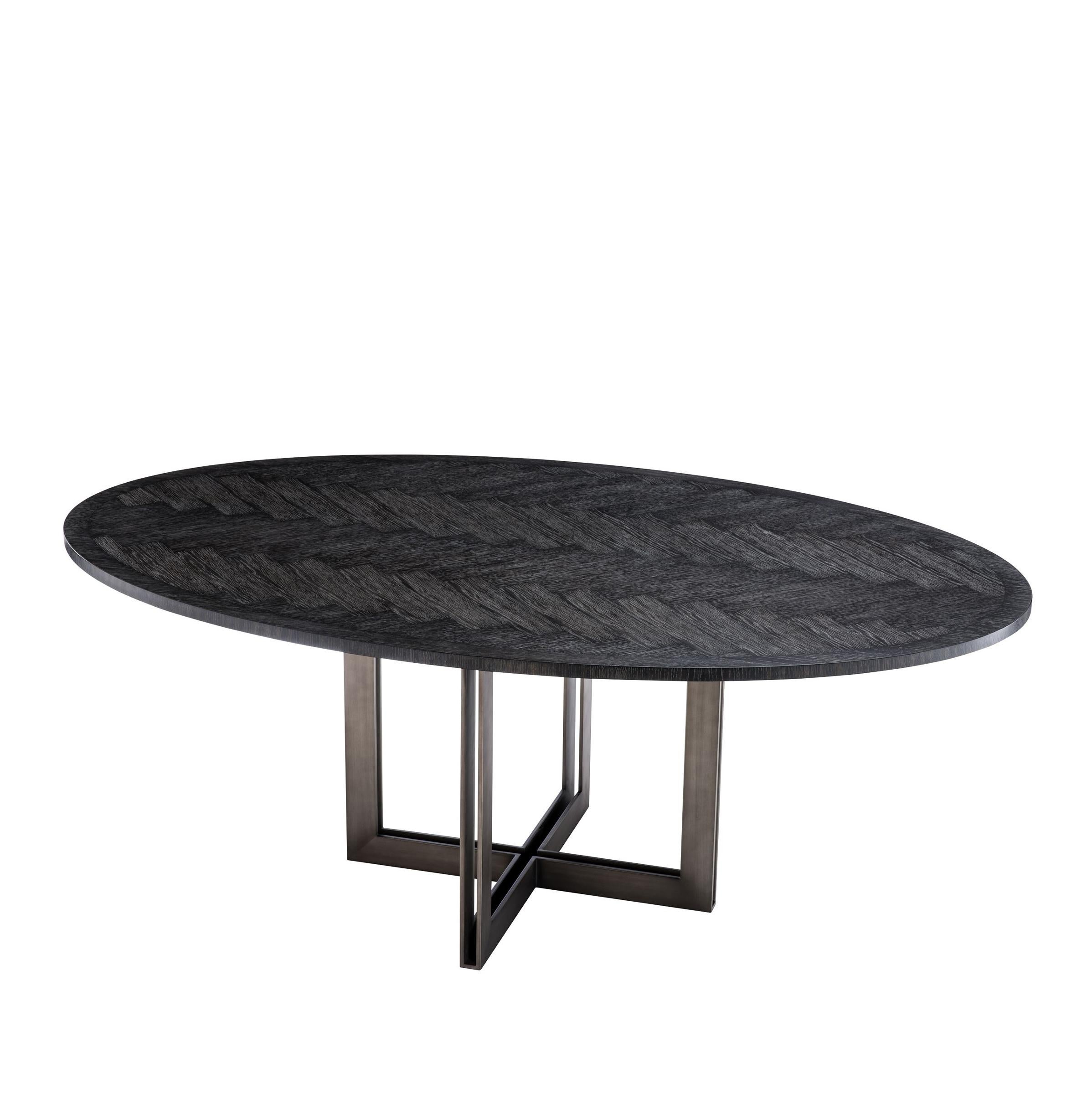 Brass Oval Dining Table 3