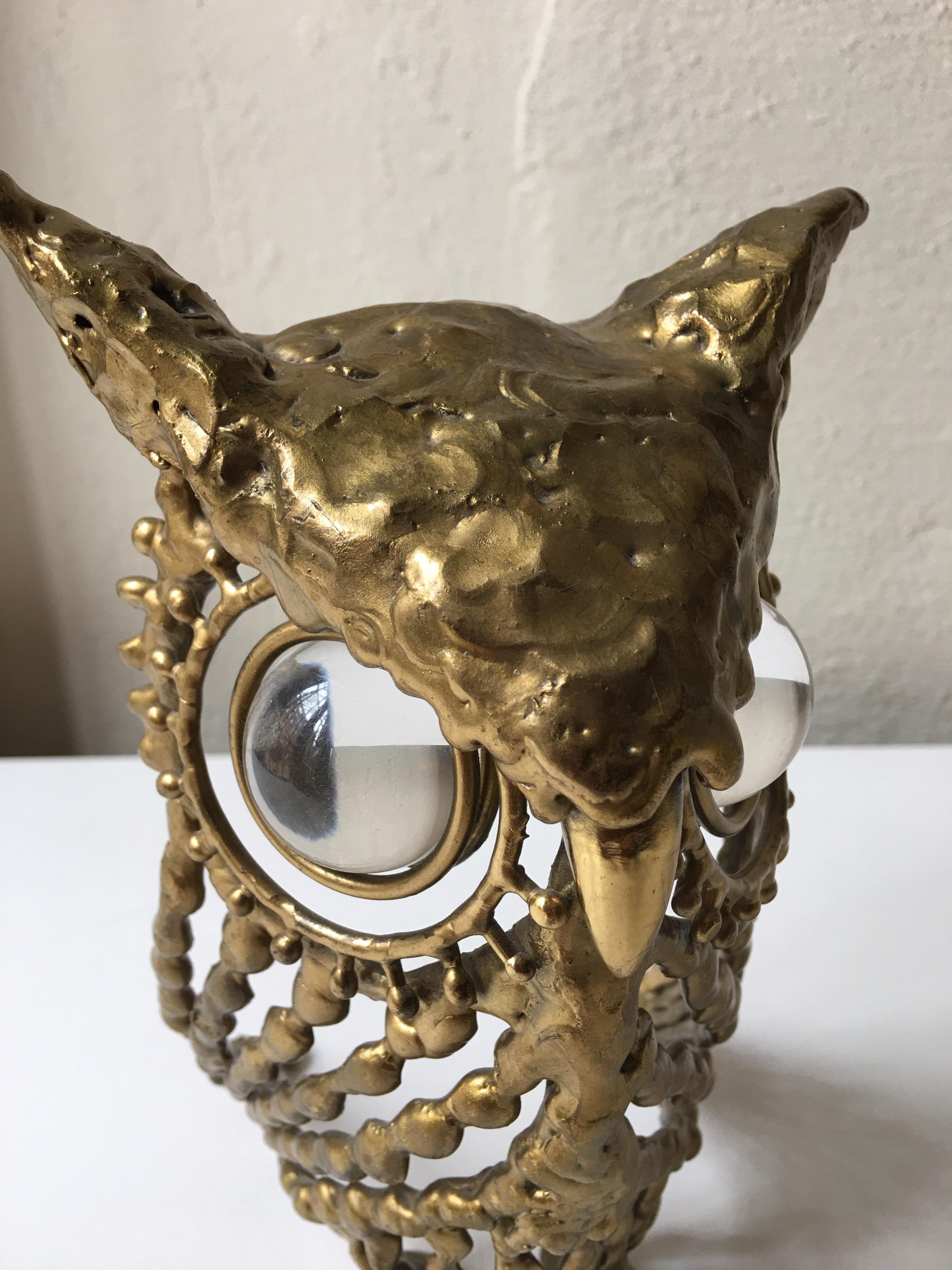 Brass Owl with Glass Eyes, 1974 1