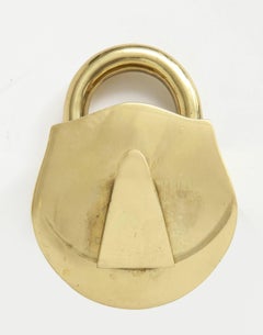 Brass Padlock Keepsake Box