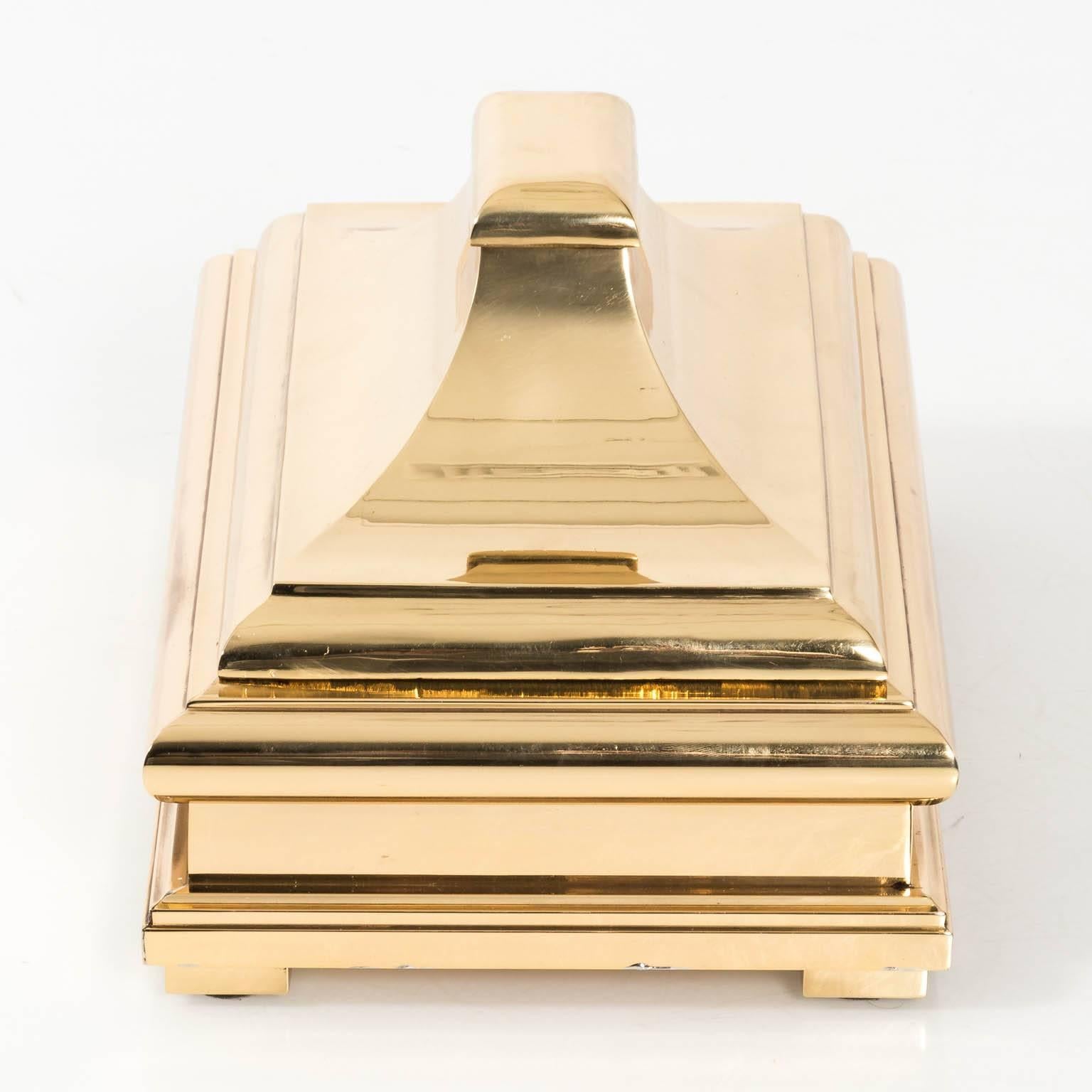 Brass Pagoda Lid Box by Chapman 3