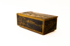 Brass painted Jewelry Box vienna around 1960s