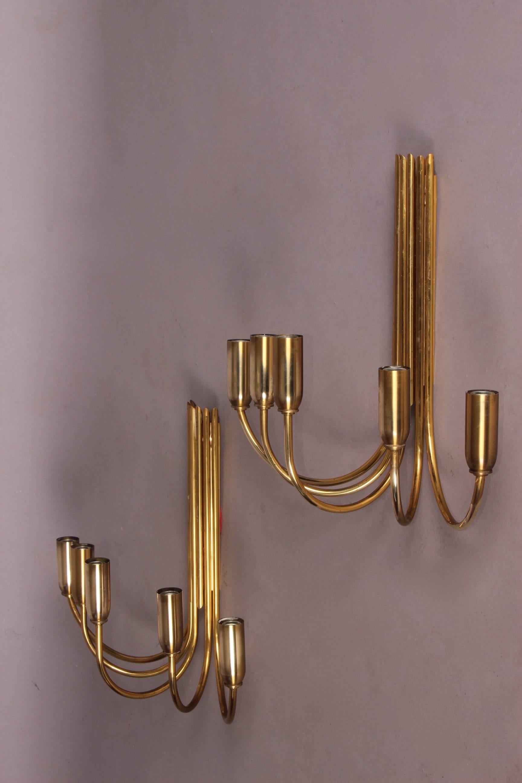 Brass Pair of Sconces 2