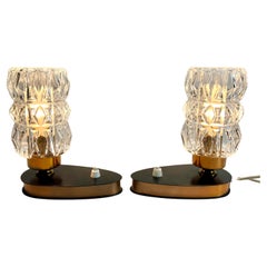 Brass Pair Table Lamps or Desk, Set of 2 Midcentury, 1960s