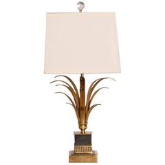 Brass Palm Leaf Lamp, c. 1950