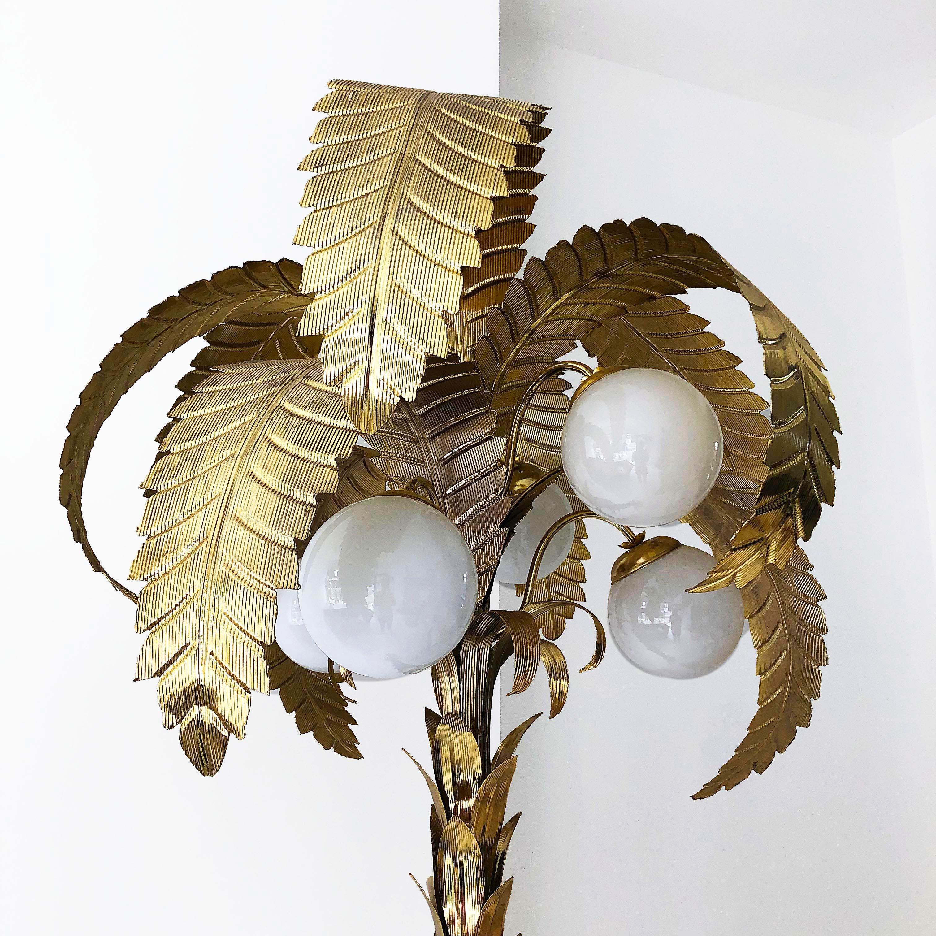 vintage palm tree lamp