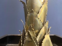 Brass palm tree floor lamp by Maison Jansen, 1970s
