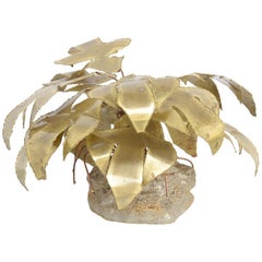 Brass Palm Tree Sculpture by Daniel Dhaeseleer