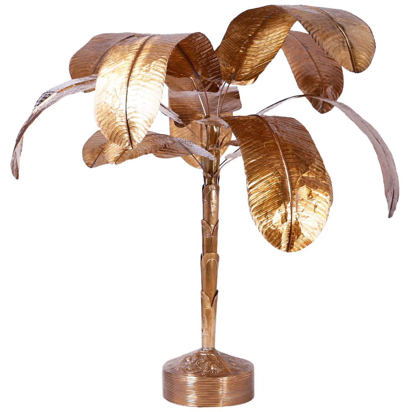 Brass Palm Tree Sculpture