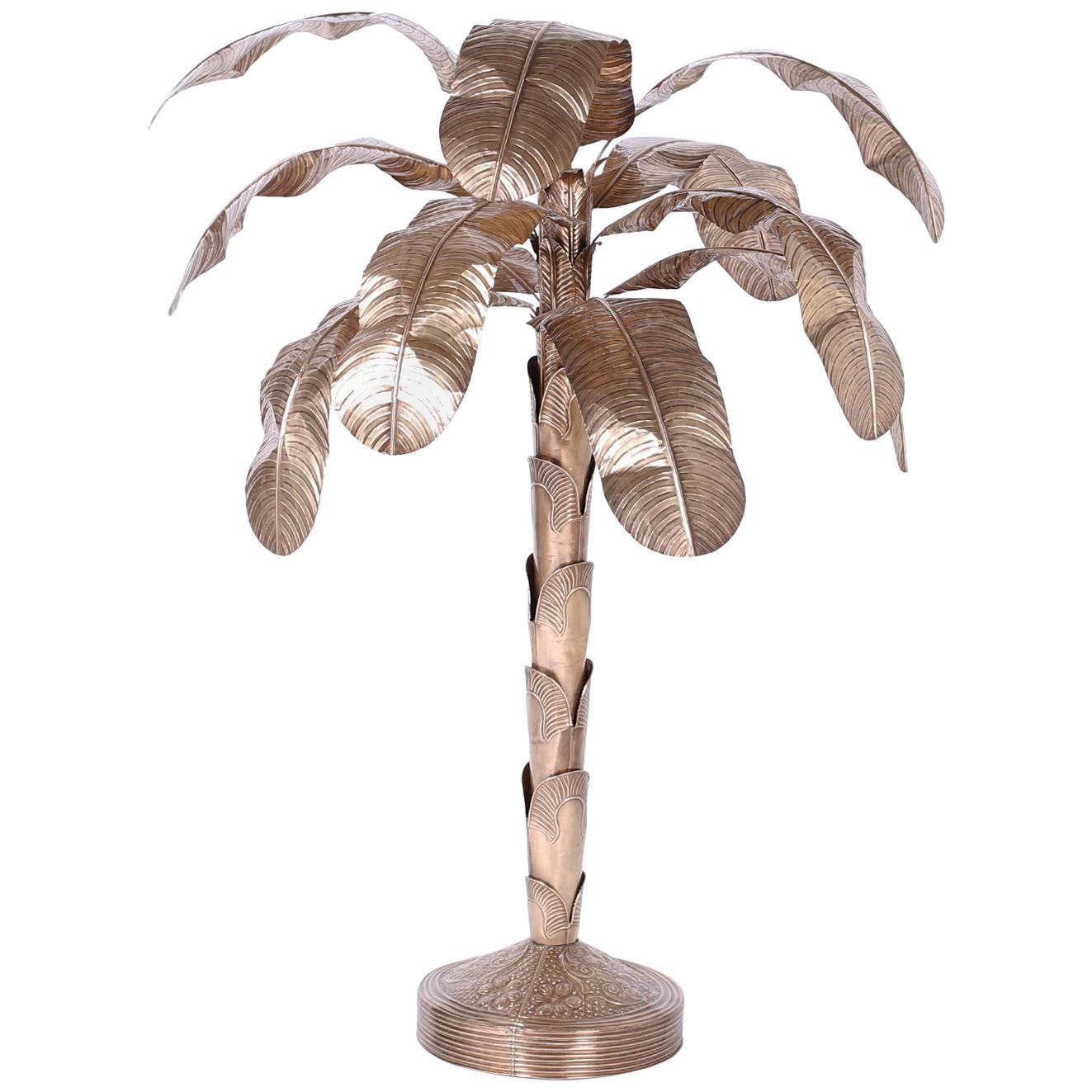 Brass Palm Tree Sculpture