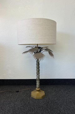 Brass Palm Tree Table Lamp by Chapman