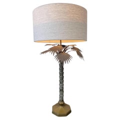 Brass Palm Tree Table Lamp by Chapman