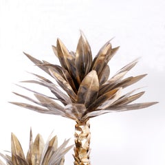 Brass Palmetto Palm Tree Sculpture