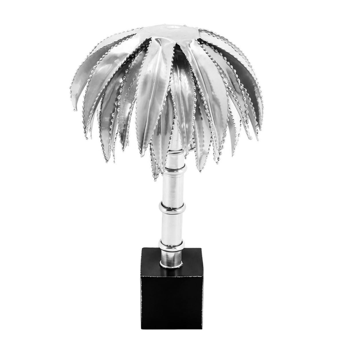 Brass Palms Table Lamp For Sale 1