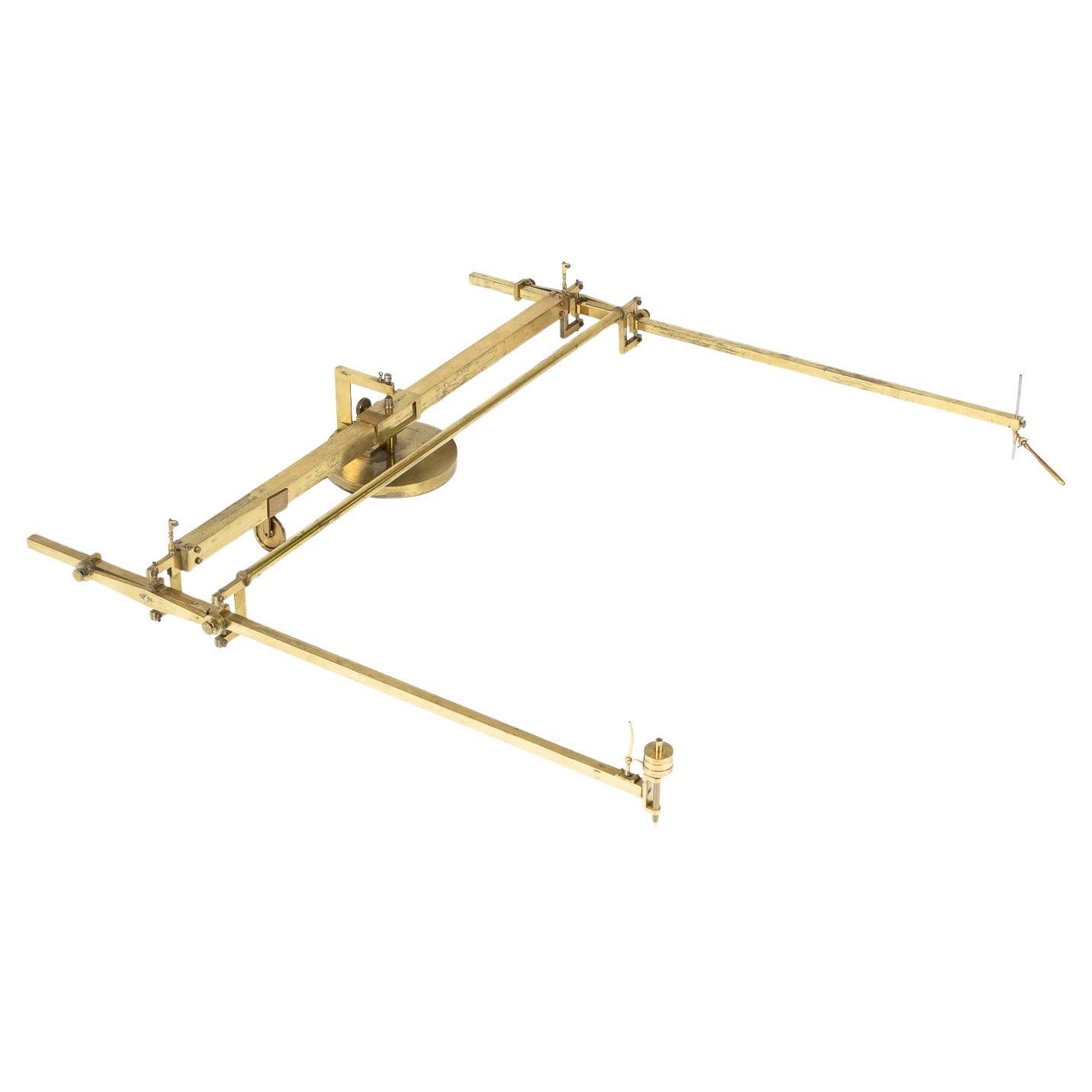 Brass pantograph by Thomas Dunn of Edinburgh, circa 1845 For Sale