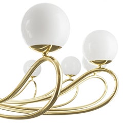 Brass Papillon 7207/12 Ceiling Light Fixture by Matteo Zorzenoni