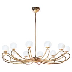 Brass Papillon 7207/12 Ceiling Light Fixture by Matteo Zorzenoni