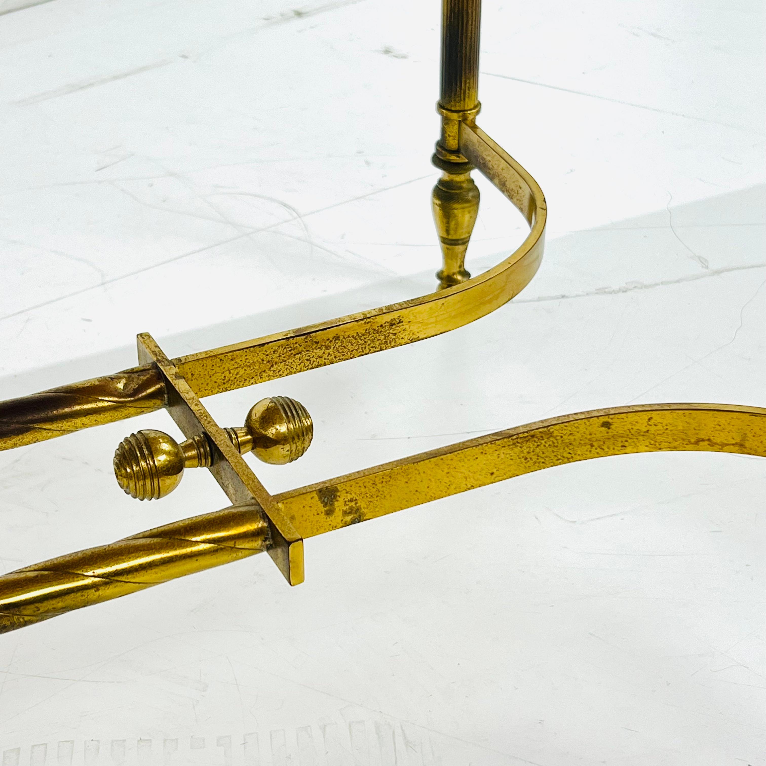 Brass Parchment Top Cocktail Table For Sale 12