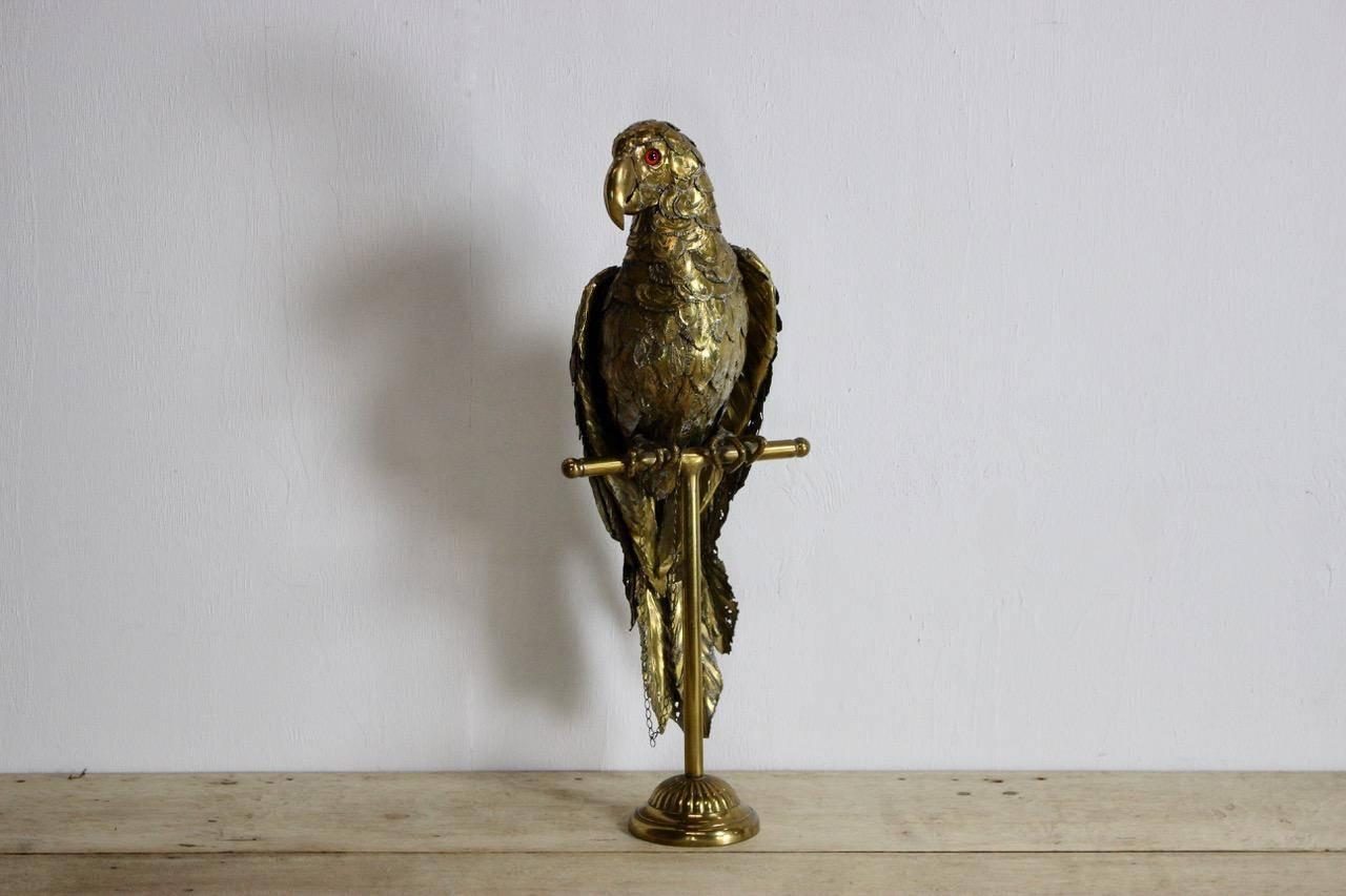 Brass Parrot Attributed to Sergio Bustamante 1