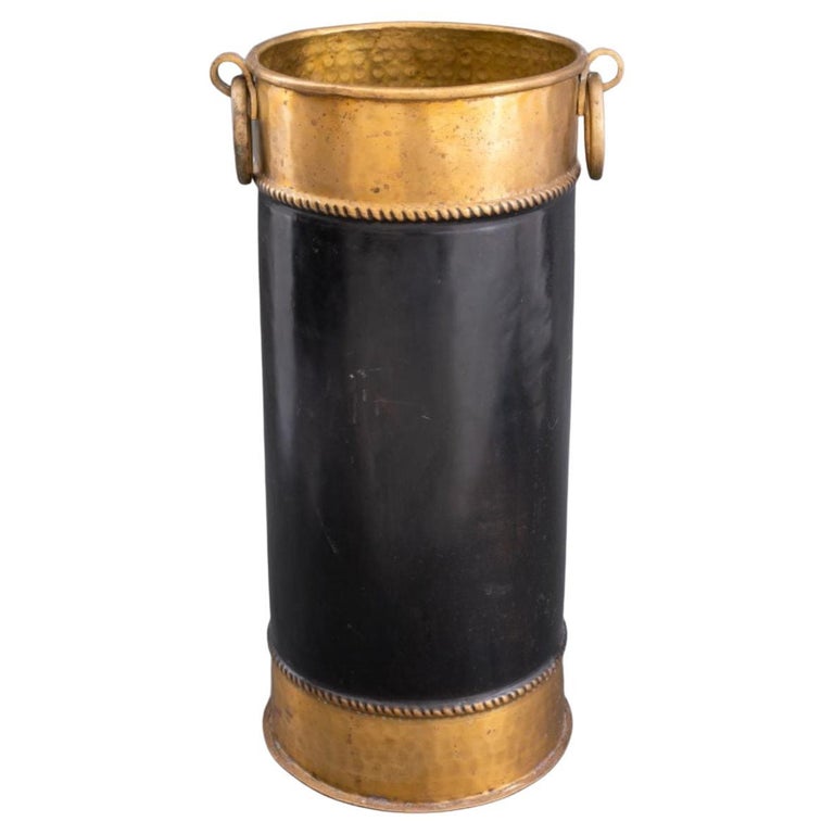 Brass and Partially Ebonized Umbrella / Cane Stand For Sale at 1stDibs