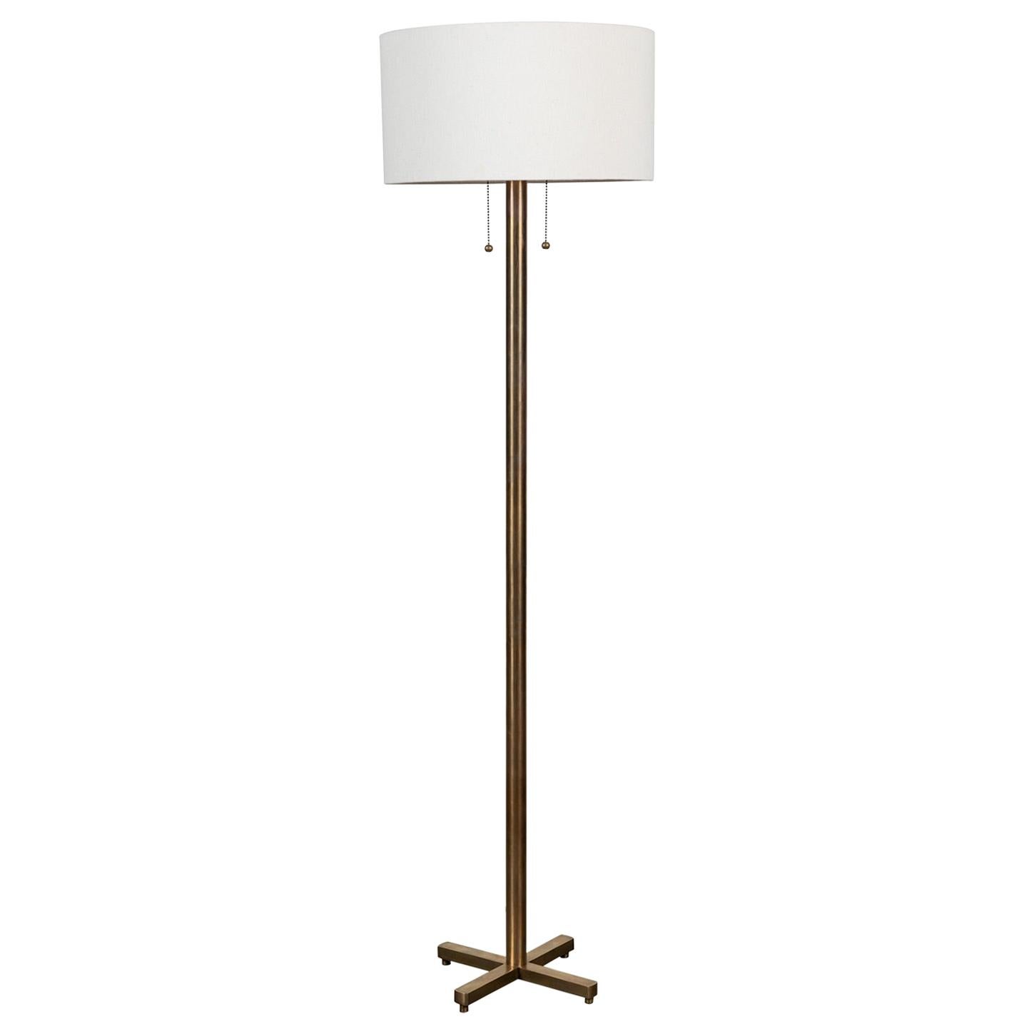 Brass Paul Floor Lamp by Lawson-Fenning For Sale