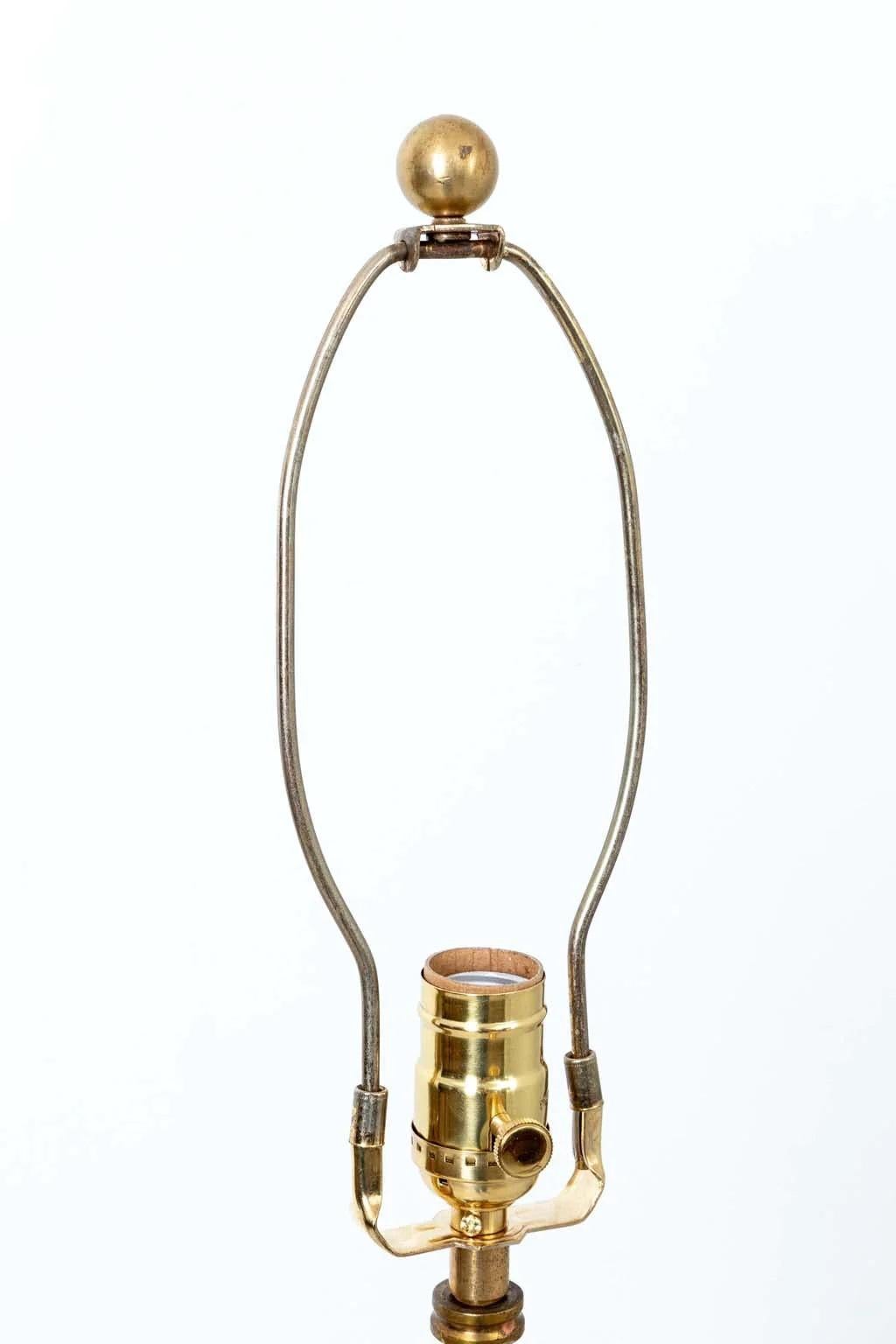 Brass Paw Foot Floor Lamp With Adjustable Height For Sale 3