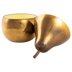 Brass Pear Ice Bucket Sottsass Inspired