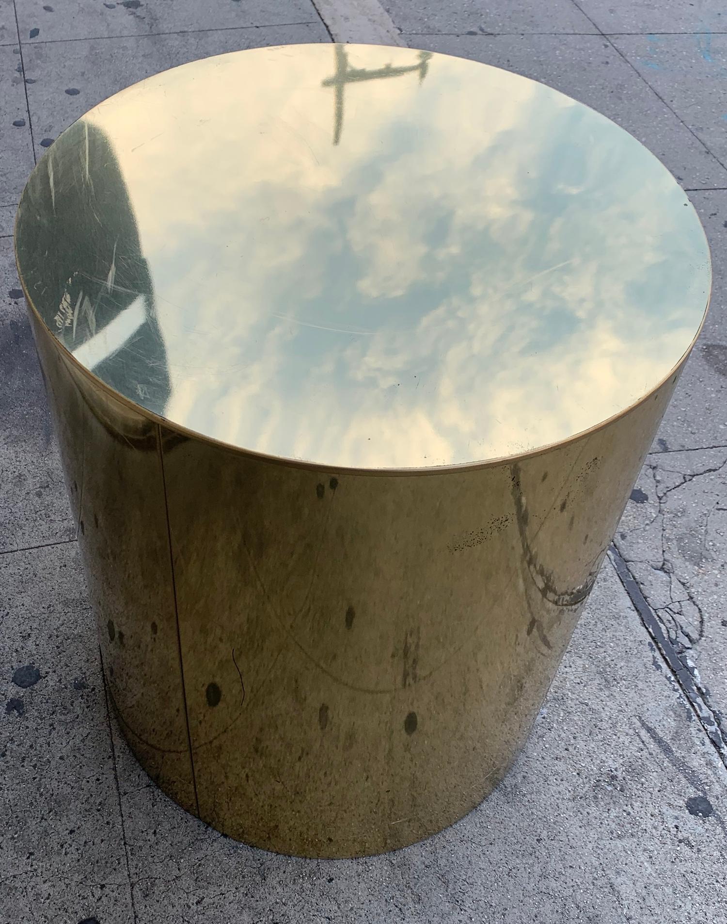 Brass Pedestal Base by Curtis Jere 1