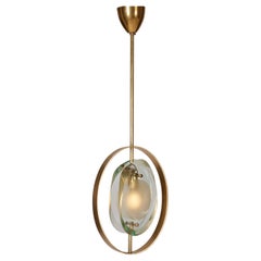 Brass pendant "1933" by Max Ingrand