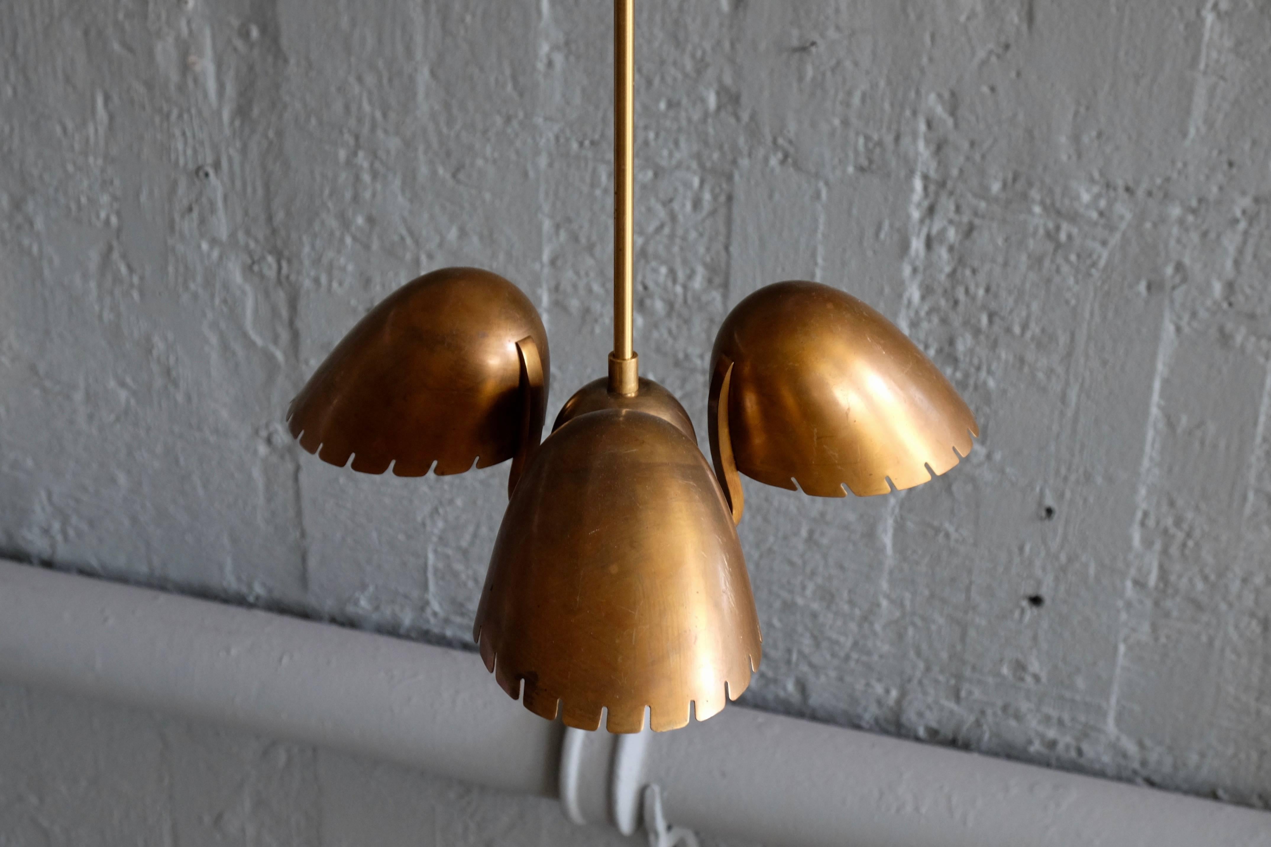 Brass Pendant by Carl-Axel Acking, 1940s 6