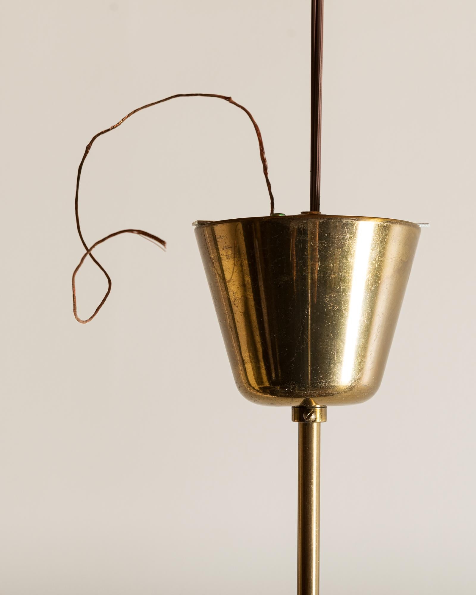 Brass Pendant by Carl-Axel Acking, Sweden, 1940s 3