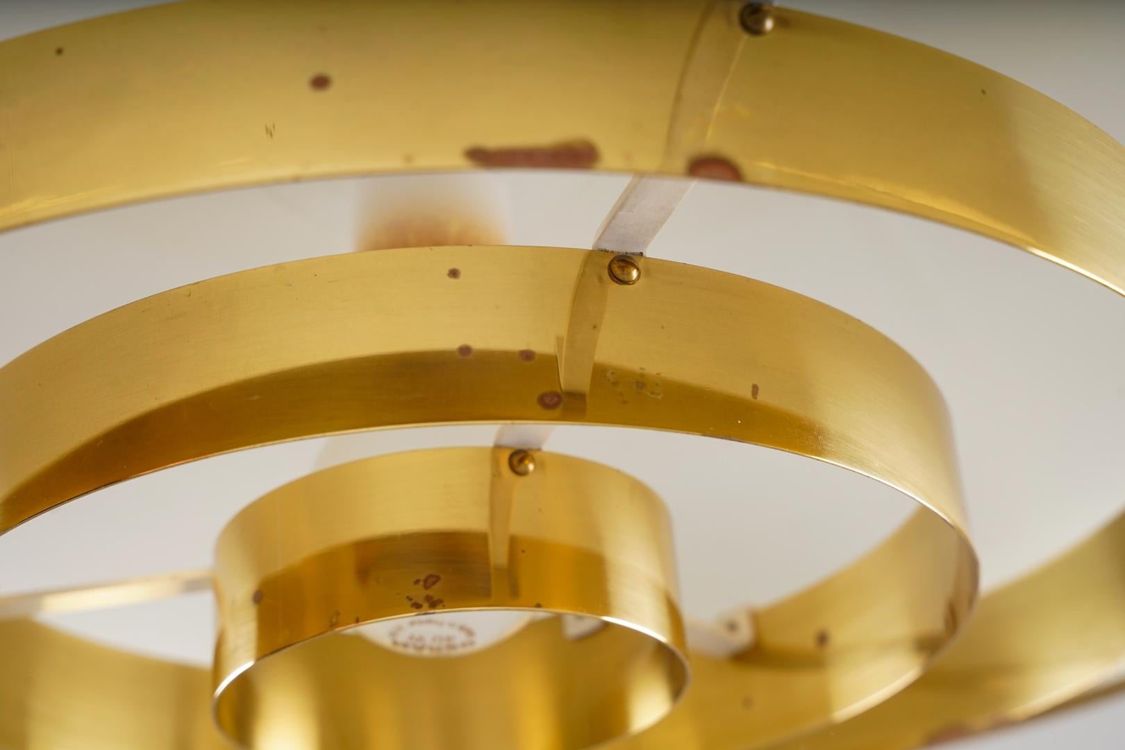 Pendentif en laiton par Eje Ahlgren pour Bergboms, Suède, 1960s en vente 4