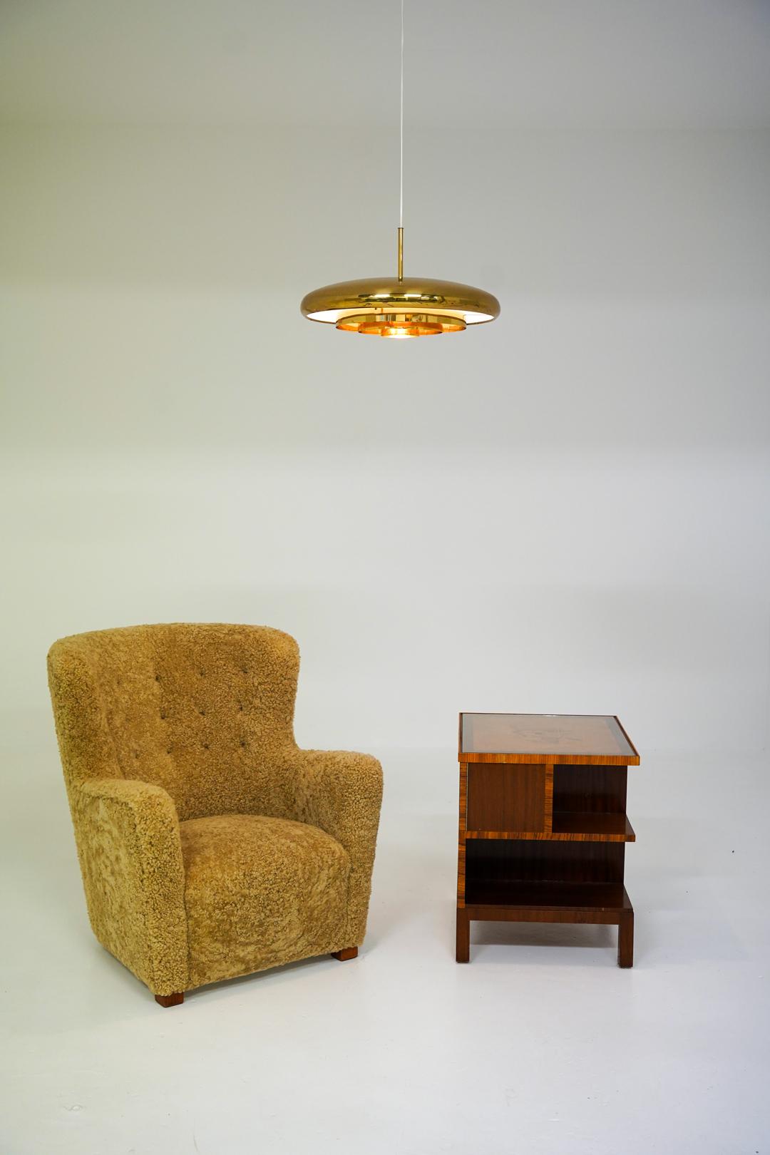 Pendentif en laiton par Eje Ahlgren pour Bergboms, Suède, 1960s en vente 7