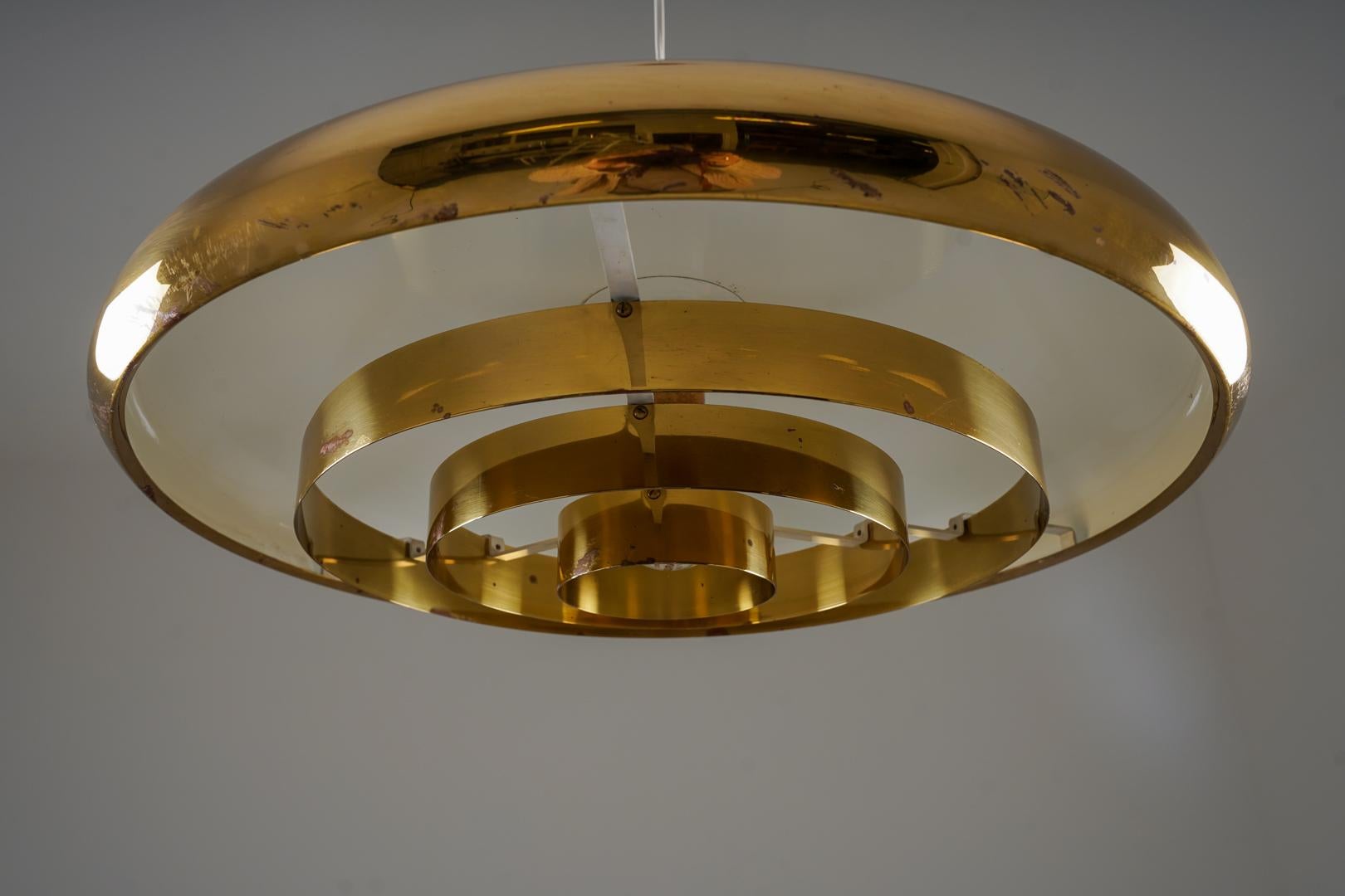 Suédois Pendentif en laiton par Eje Ahlgren pour Bergboms, Suède, 1960s en vente