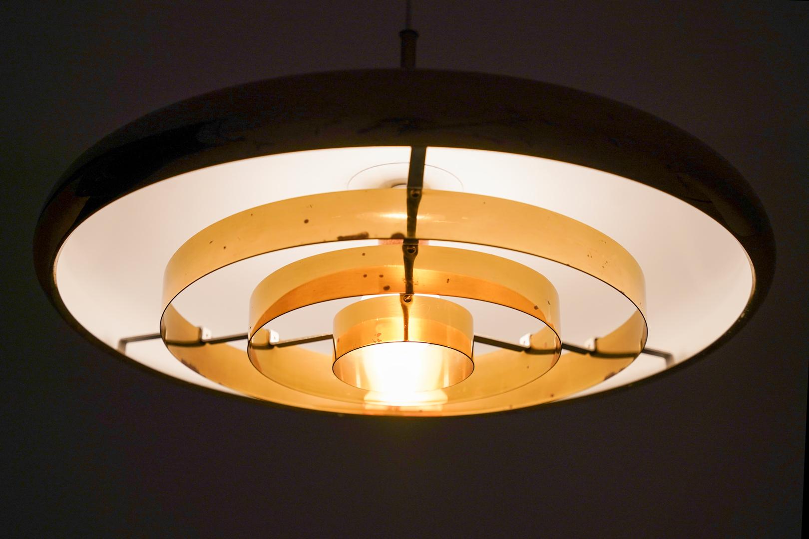 Pendentif en laiton par Eje Ahlgren pour Bergboms, Suède, 1960s en vente 2