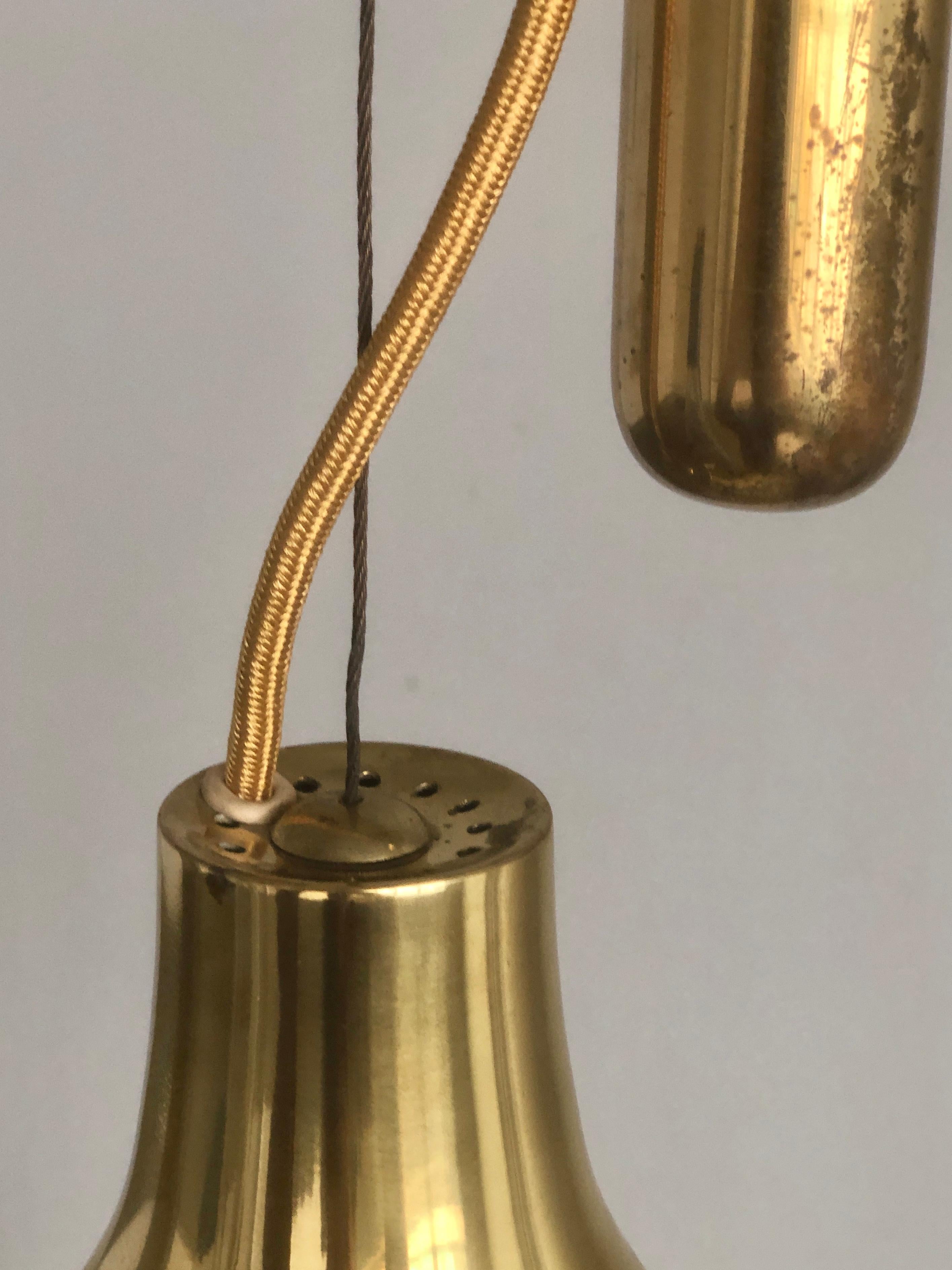 Brass Pendant by Paavo Tynell For Sale 1
