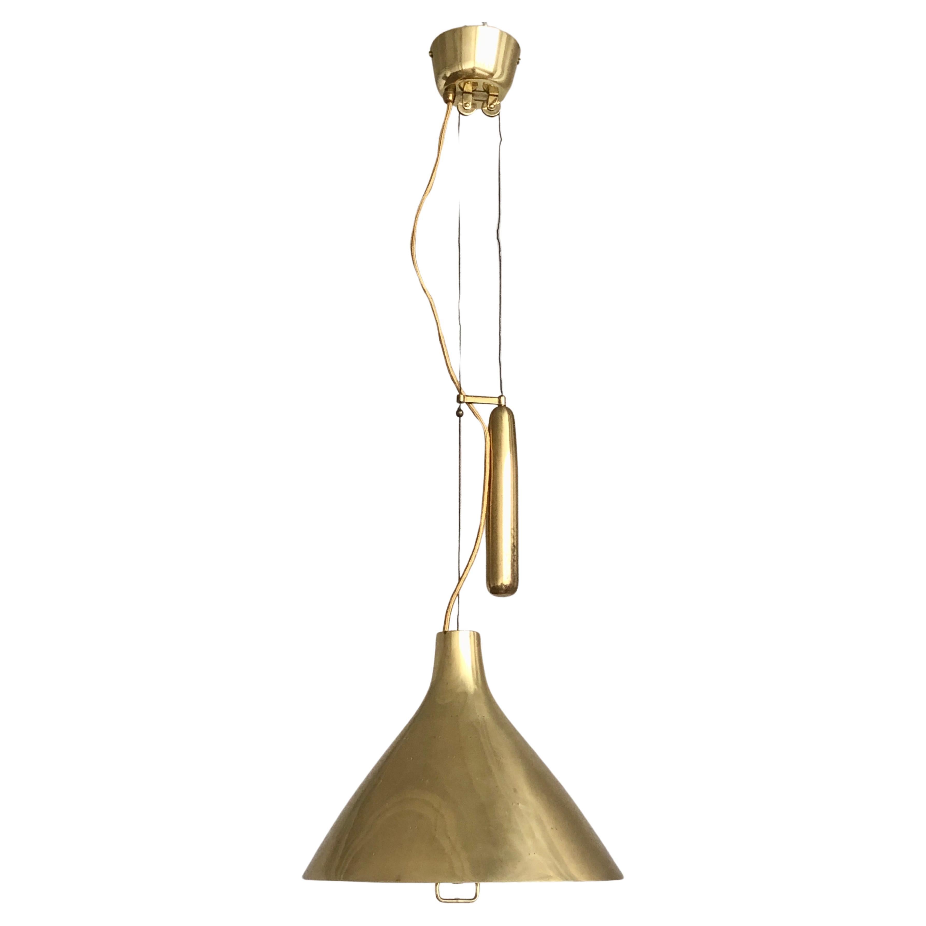 Brass Pendant by Paavo Tynell For Sale