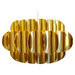 Brass Pendant by Werner Schou for Coronell Elektro