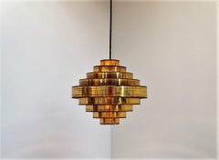 Brass Pendant Designed by Holm Sørensen, Danish Vintage Design from the 1960s