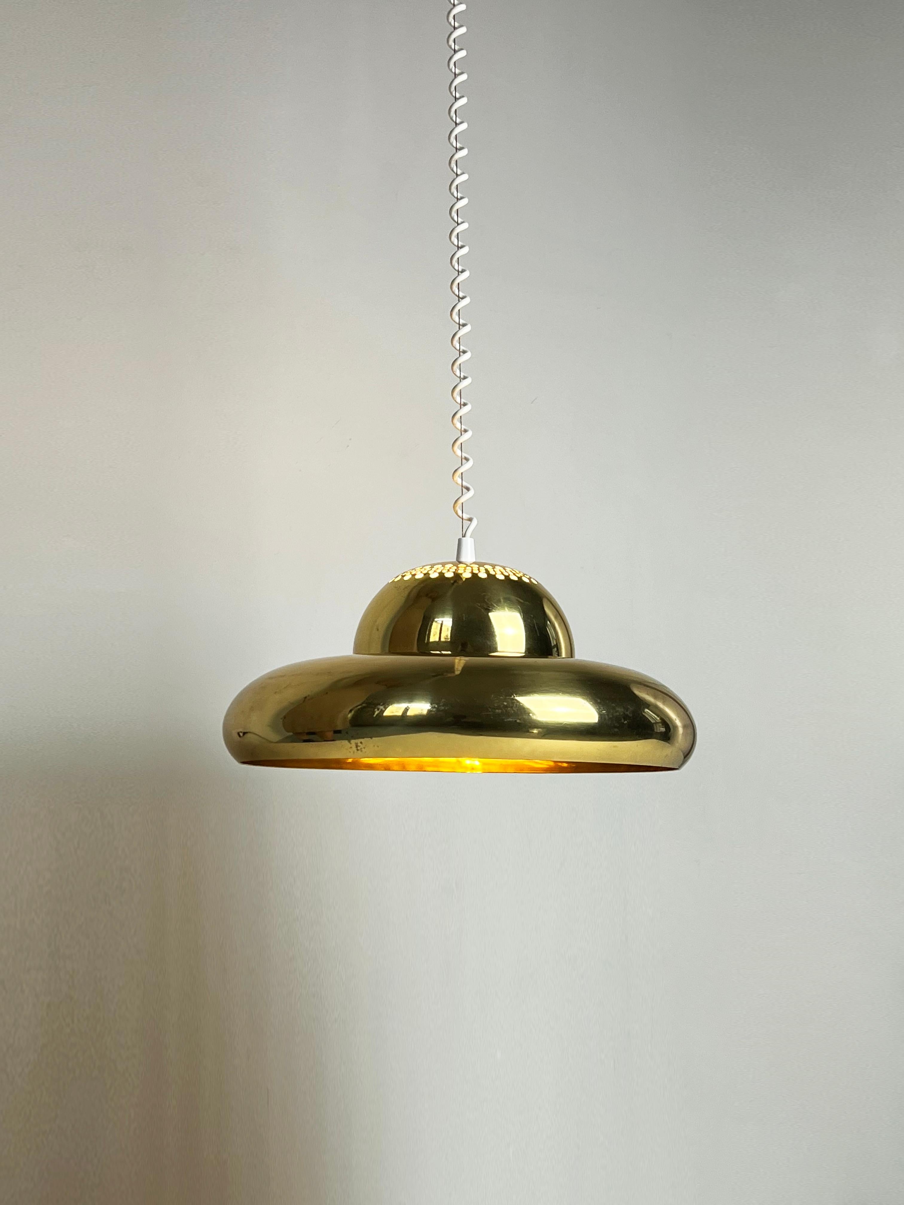 Brass Pendant Fior Di Loto by Afra and Tobia Scarpa for Flos, 1960s For Sale 4