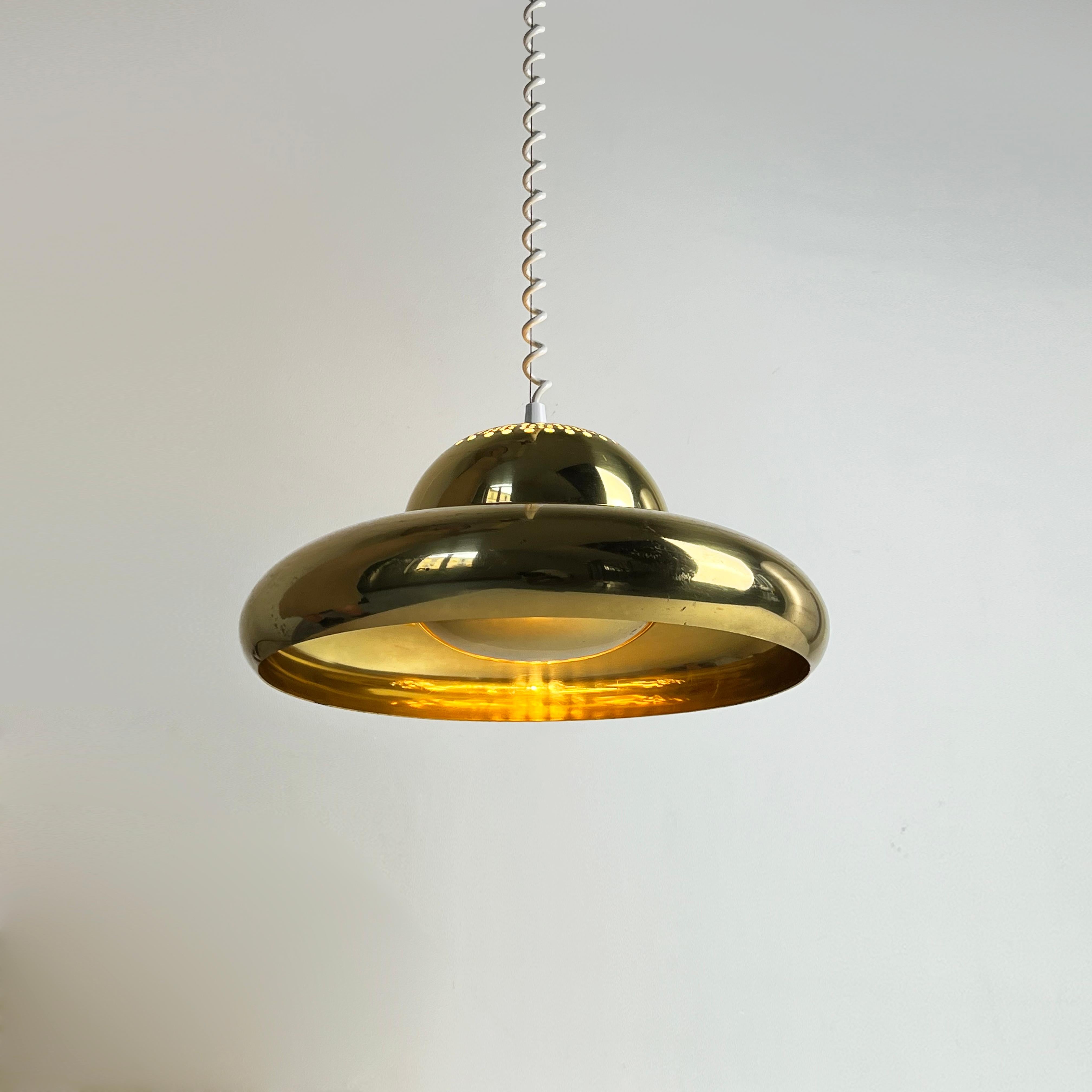 Brass Pendant Fior Di Loto by Afra and Tobia Scarpa for Flos, 1960s For Sale 5